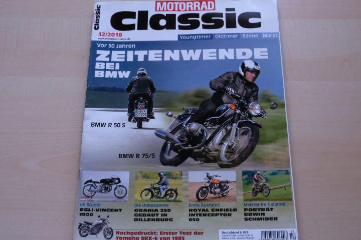 Deckblatt Motorrad Classic (12/2018)